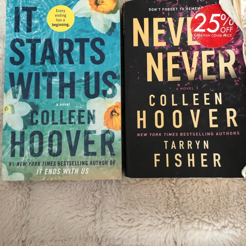Colleen Hoover Book Set - Blue and Black Covers